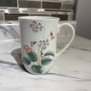Vintage Otagiri Violets Mug Floral Made in Japan Retro Coffee Mug